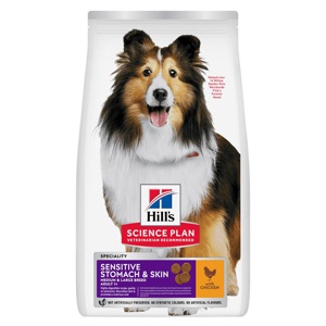 Hill's Science Plan Sensitive Stomach & Skin Adult 1 + Medium with Chicken product image
