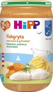HiPP Fiskgryta med Pasta & Grönsaker 12 m 250 g produkt bild
