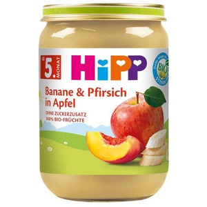 Hipp Früchte Banane / Pfirsich / Apfel, 190 g n.v. Produktbild