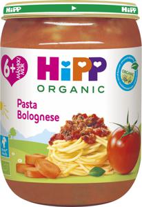 HiPP Pasta Bolognese 6 mån 190 g produkt bild