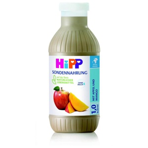 Hipp Sondennahrung Apfel-Mango Kunststoff Fl., 12X500 ml Flaschen Produktbild