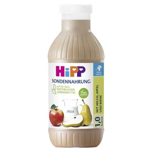 Hipp Sondennahrung Milch Apfel & Birne Kunststoff Fl., 12X500 ml Flaschen Produktbild