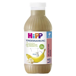 Hipp Sondennahrung Milch Banane hochkalor., 500 ml Flüssigkeit Produktbild