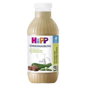 Hipp Sondennahrung Rind & Zucchini-Gemüse Kunststoff Fl, 500 ml Flaschen Produktbild