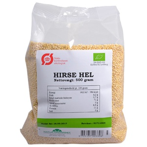 Natur Drogeriet Hirsegyn hele Ø 500 g produktbillede