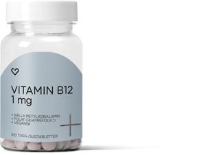 Hjärtats+ B12 1mg Tuggtablett 100st produkt bild