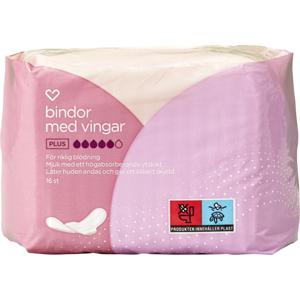 Hjärtats Bindor med vingar Plus 16 st produkt bild