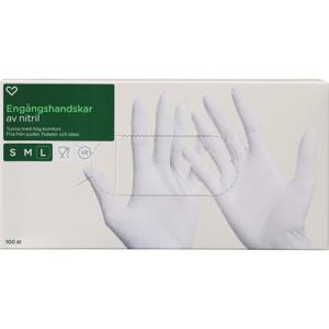 Hjärtats Engångshandskar Nitril 100-pack L produkt bild