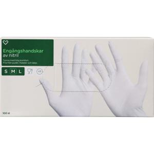 Hjärtats Engångshandskar Nitril 100-pack M produkt bild