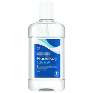 Hjärtats Fluorskölj Fresh Mint 500 ml produkt bild