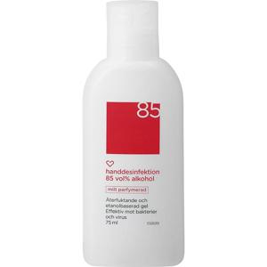 Hjärtats handdesinfektion 85% Parfymerad 75ml produkt bild