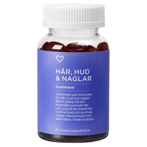 Hjärtats Hår, Hud & Naglar Tuggtablett 60 st produkt bild