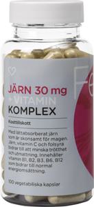 Hjärtats Järn 30mg + Vitaminkomplex 100 st produkt bild