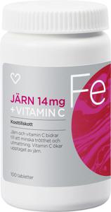Hjärtats Järn + Vitamin C Tablett 100 st produkt bild