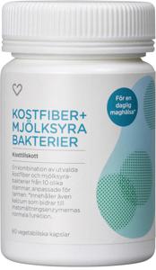 Hjärtats Kostfiber + Mjölksyrabakterier 60 kapslar produkt bild