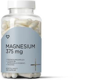 Hjärtats+ Magnesium 375mg Kapsel 100st produkt bild