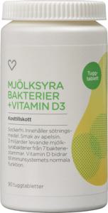 Hjärtats Mjölksyrabakterier + D3 Tuggtablett 90 st produkt bild