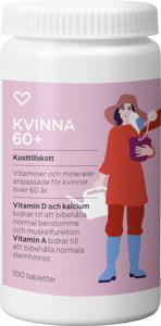 Hjärtats Multivitamin Kvinna 60+ Tablett 100st produkt bild