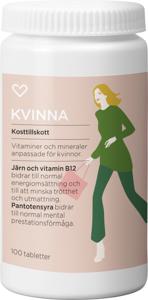 Hjärtats Multivitamin Kvinna Tablett 100st produkt bild