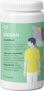 Hjärtats Multivitamin Vegan Kapsel 120st produkt bild