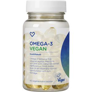 Hjärtats Omega-3 Vegan Kapsel 60st produkt bild