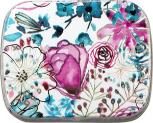Hjärtats pillerburk blommotiv produkt bild