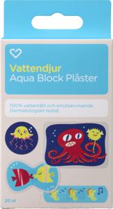 Hjärtats Plåster Barn Vattendjur Aqua Stop 20st produkt bild