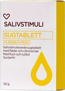 Hjärtats salivstimulerande Sugtablett Fläder/Citron 50 g produkt bild