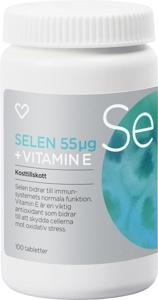 Hjärtats Selen + Vitamin E Tablett 100 st produkt bild