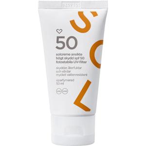 Hjärtats Solkräm Ansikte Oparfymerad SPF 50, 50 ml produkt bild