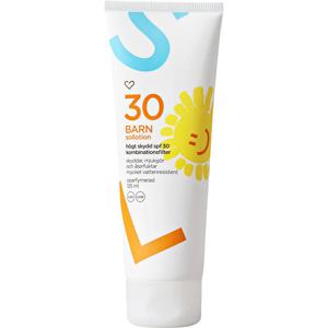 Hjärtats Sollotion Barn Oparfymerad SPF 30, 125 ml produkt bild