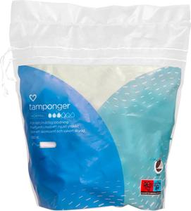 Hjärtats tamponger Normal 100 st produkt bild