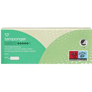 Hjärtats tamponger Super Plus 16st produkt bild