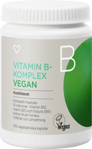 Hjärtats Vitamin B-komplex Vegan Kapsel 100 st produkt bild