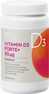 Hjärtats Vitamin D Forte+ 50 µg Tablett 100 st produkt bild