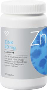 Hjärtats Zink Tablett 100 st produkt bild