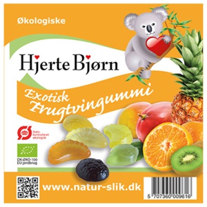 Frugtvingummi exotisk Ø - 100 g produktbillede