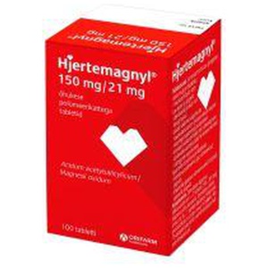 Hjertemagnyl õhuk. polüm.kat. tbl 150mg+21mg n100 toote pilt