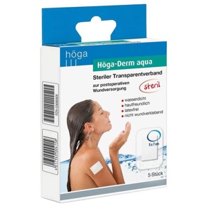 HÖGA-DERM aqua ste.Transp.Verb.m.Wundaufl.5x7 cm Produktbild