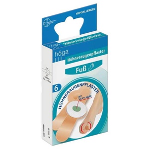 Höga Hühneraugenpflaster 2 x 7,5 cm Fuß Produktbild