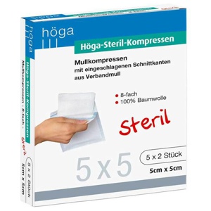 HÖGA-KOMPRESSEN 5x5 cm steril 8fach Produktbild