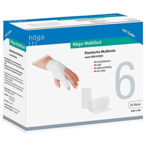 Höga Mubilast Fixierbinde 6cmx4m mit Cellophan, 1 St Binden Produktbild