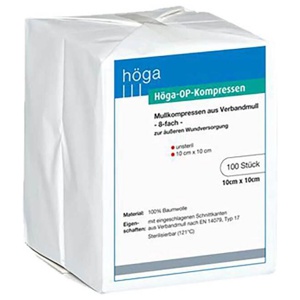 HÖGA-KOMPRESSEN OP 10x10 cm unsteril 8fach Produktbild