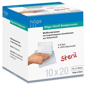 HÖGA-KOMPRESSEN 10x20 cm steril 8fach Produktbild