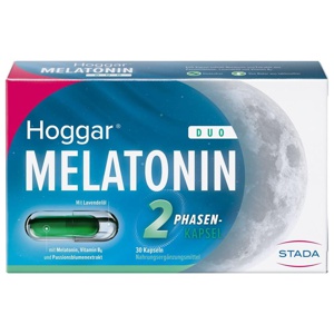 HOGGAR Melatonin DUO Einschlaf-Kapseln Produktbild