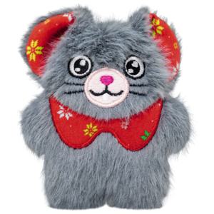 Holiday Cat Snuzzles Mouse Kattleksak Grå produkt bild