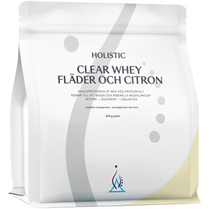 Holistic Clear Whey Protein Hylde og Citron 400 g produktbillede