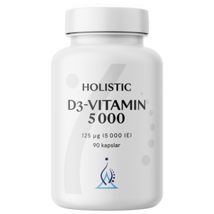 Holistic D3-vitamin 5000 IE, 90 kaps produkt bild