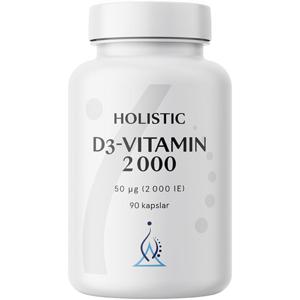 Holistic D3-vitamin 2000IE (50 µg) vegetabiliska kapslar produkt bild