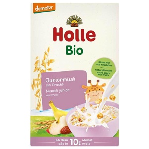 Holle Bio Juniormüsli Mehrkorn mit Frucht, 250 g Brei Produktbild